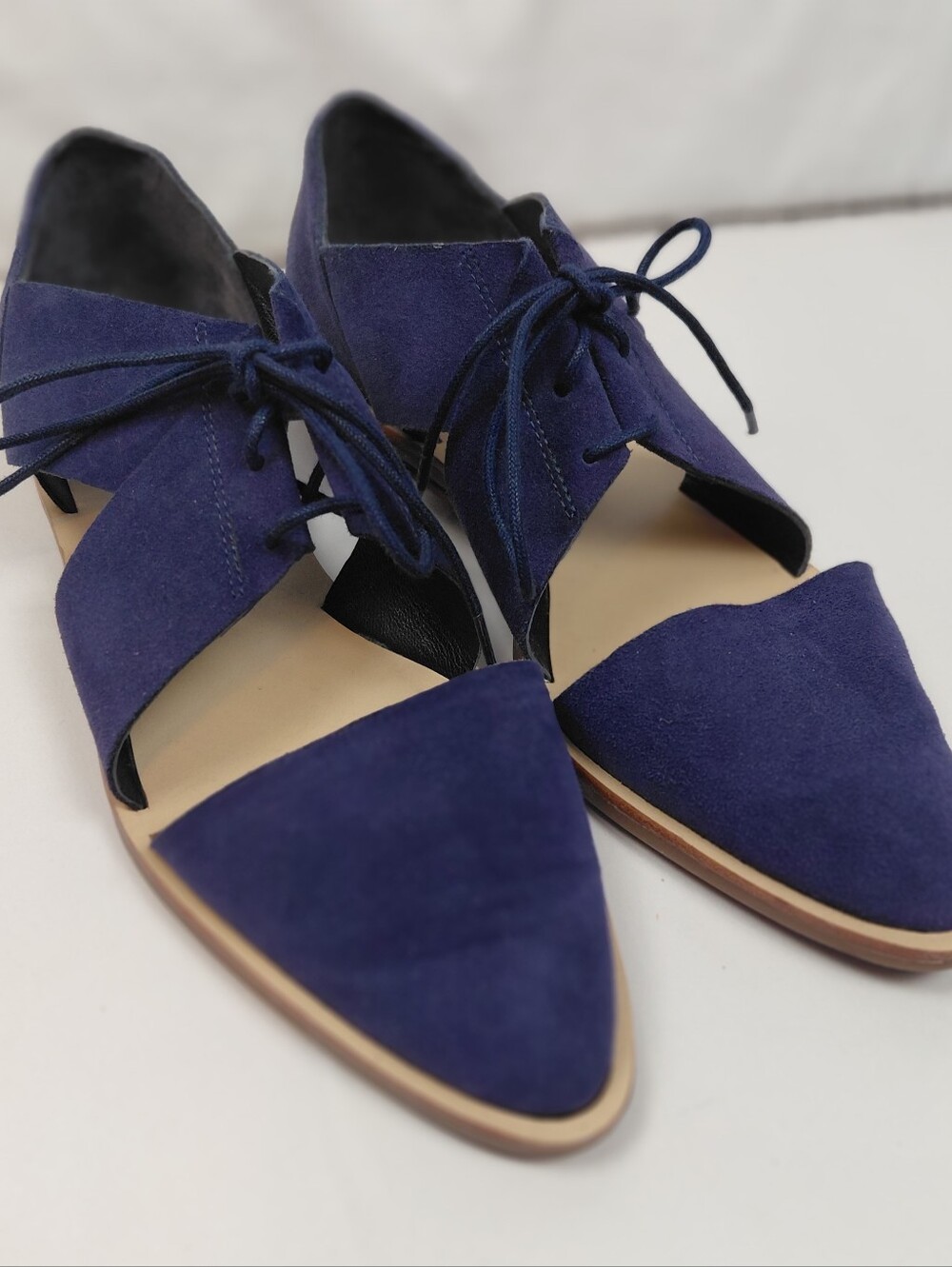 Loeffler Randall Suede Willa Flats Women's Size 7 Blue
